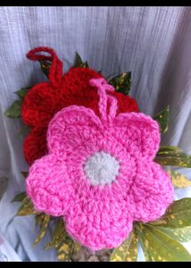 Crochet Flower Pouches