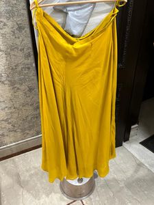 Yellow Embroidered Peplum Sharara Suit