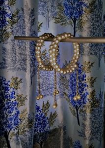 Pearl Bangles with Dangling Charms