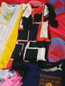 5 kurti 4. crape and handwork kurt