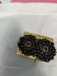 Black Beaded Earrings