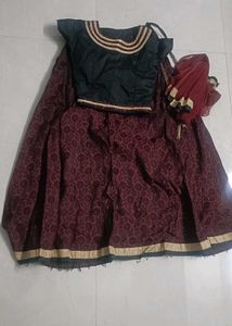 maroon black lehenga choli