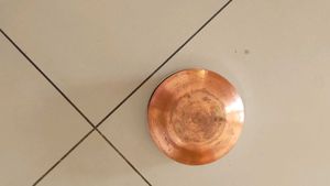 Unused Copper Bottom Vessel With Lid