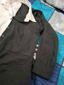 Two-Tone Shirt Dress