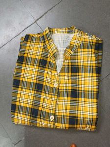 Mastuard Yellow Check Shirt