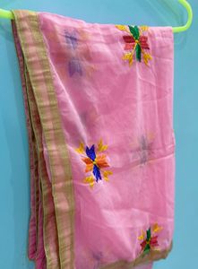 Pink Fulkari Dupatta