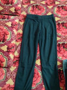 Casual Dark Green Pants
