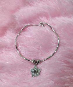 SILVER CHARM BANGLE BRACELET FOR GIRLS