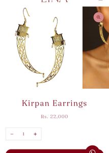 Eina Ahluwalia Kirpan Earrings