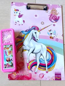💫💖Barbie Exam Pad & Compus Box💖