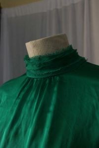 Zara Green Satin Blouse