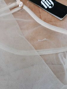 Korean Asthetic Sheer Top