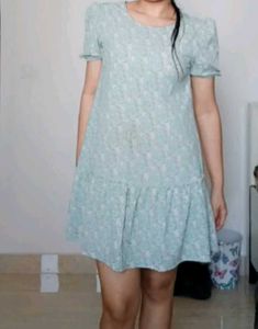 Sky blue mini princess dress