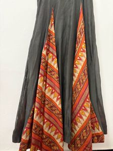 Raw Silk Ethnic Gown