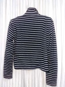Striped Moto Jacket