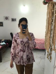 Flower Printed Top