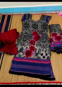Printed Kurta Set with Dupatta
