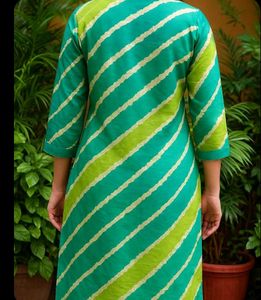 Green &amp; Blue Striped Kurti