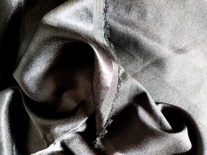 Black Sequin Fabric 1m, PREMIUM Satin 1m