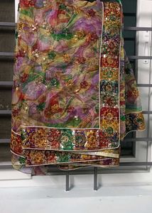 Beautiful multi color saree