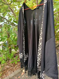 Black shrug With Embroidered Design