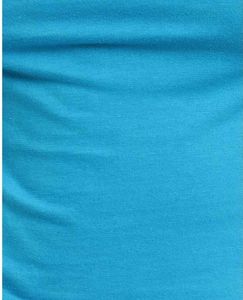 Blue Fitted Long Sleeve Top