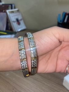 golden artificial bangles