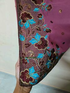 Mauve Saree