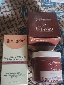 Combo Of PilgrimMoisturer, Skynzation Coffe Scrub