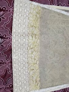 Designer Net Fabric Kurti With Stone Work