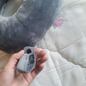Grey Neck Pillow