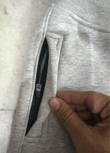 Nike Grey Melange Straight Fit Sweatpants