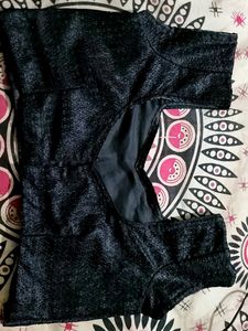 Beautiful Black Princess Cut Blouse