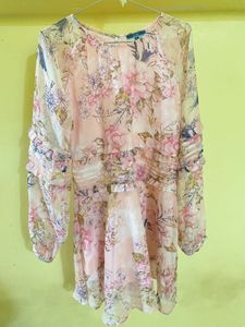 Embroidered Grey Top