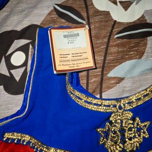 Red &amp; Blue Ethnic Dress