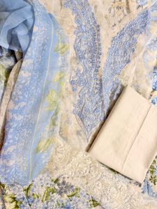 Pakistani Suit material with patches