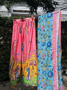 Printed Ethnic Skirt and Fabric