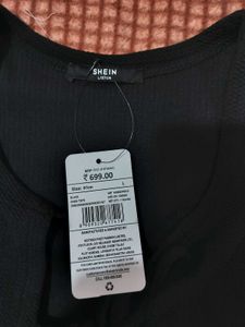 Shein Tie-Up Black Top