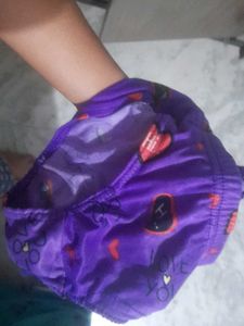 Purple Heart Print Panties