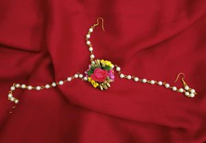 Floral Haldi jewellery Set