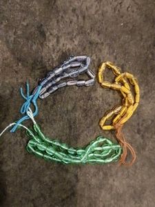 Colorful Glass Bead Strands - Set of 3