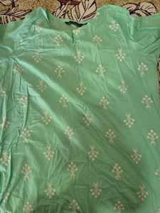 Mint Green Embroidered Top