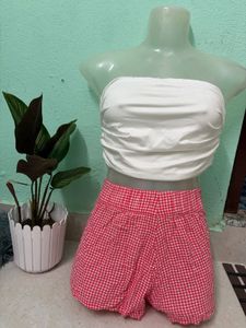 White Bandeau Top 🦢🤍