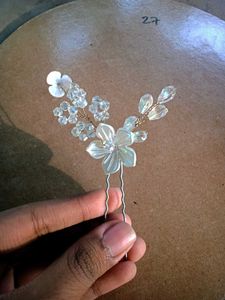 Floral Crystal Hair Pin