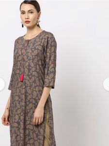 Avaasa Daily Wear Grey Kurta