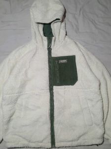 Olive Green Hooded Jacket