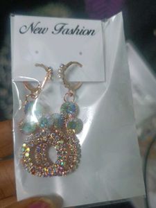 Sparkly Gemstone Dangle Earrings