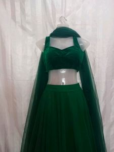 Green Lahenga Choli