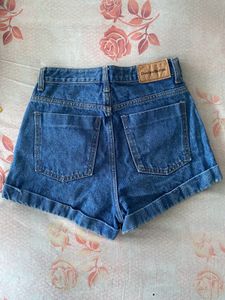 High Waisted Denim Shorts