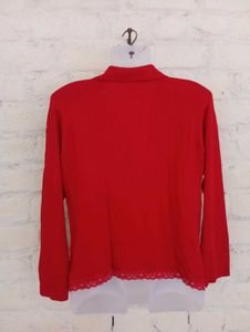 Red Casual Shirt Top